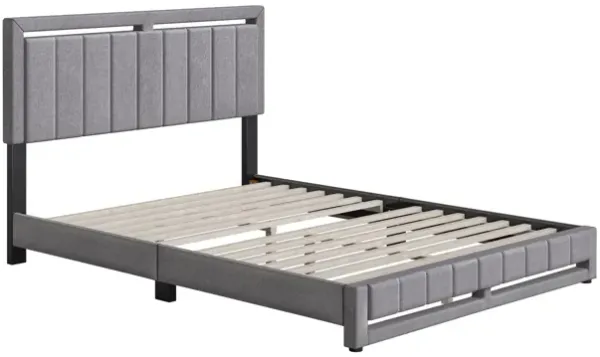 Shiloh King Platform Bed - Grey