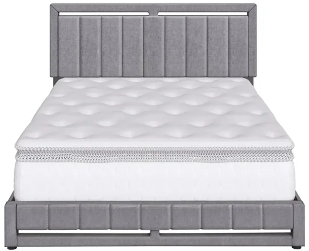 Shiloh Queen Platform Bed - Grey
