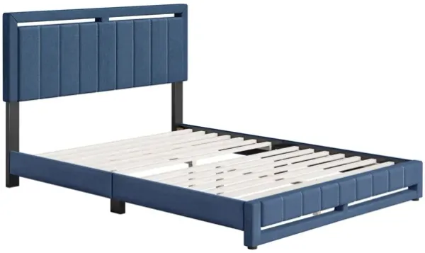 Shiloh King Platform Bed - Blue