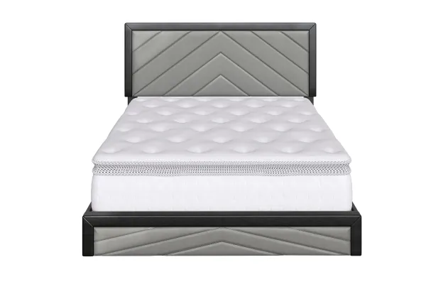 Angelica Full Platform Bed - Grey