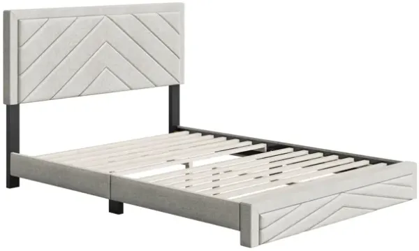 Batavia King Platform Bed - White