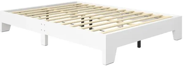 Moreno Full Platform Bed - White