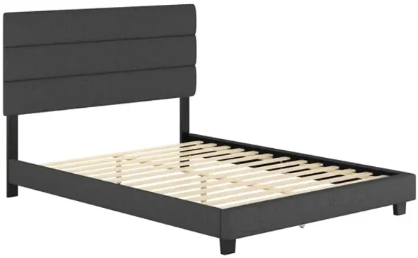Sardinia Queen Platform Bed - Charcoal