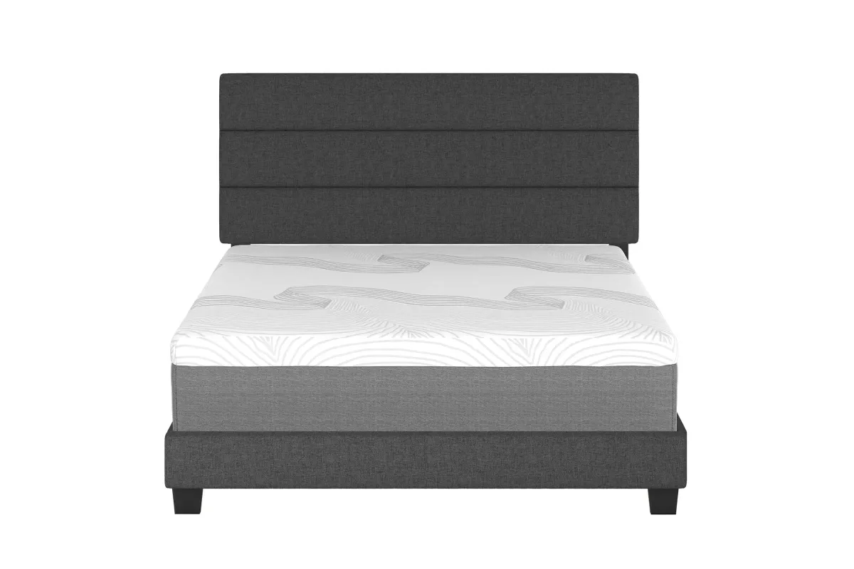 Sardinia Full Platform Bed - Charcoal