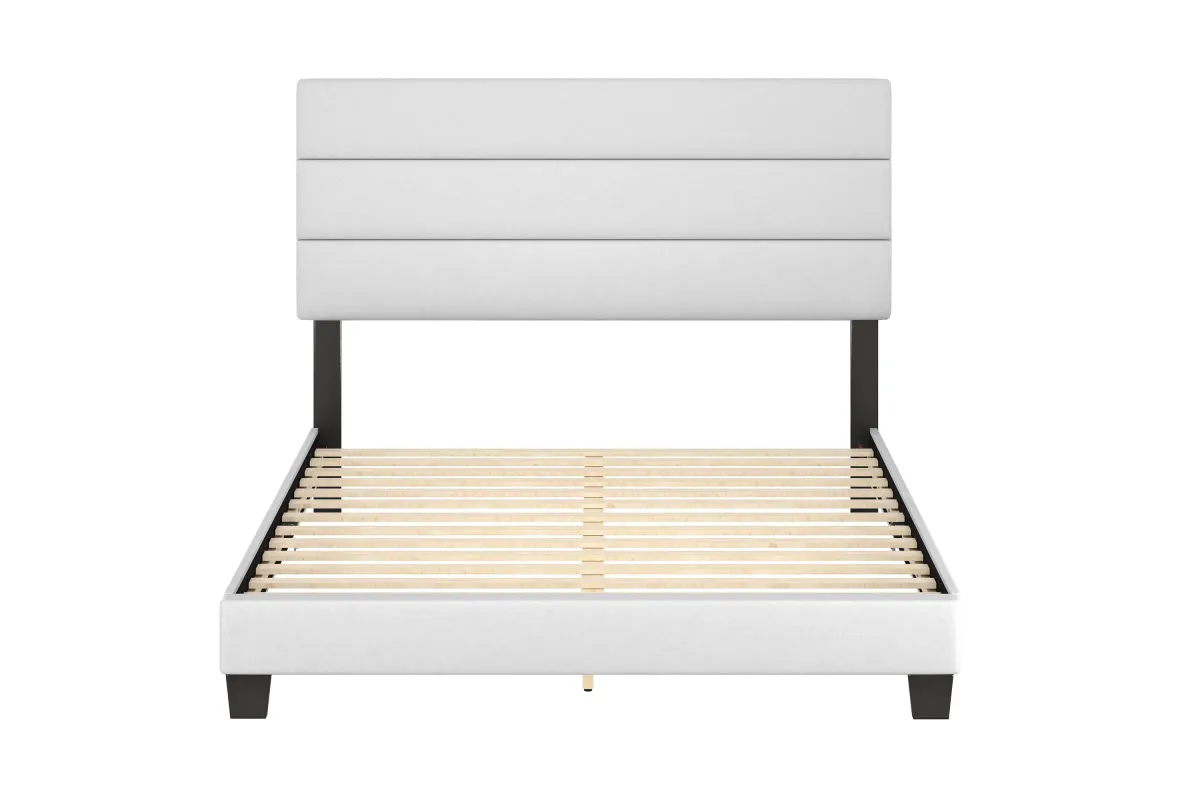 Parker Queen Platform Bed - White