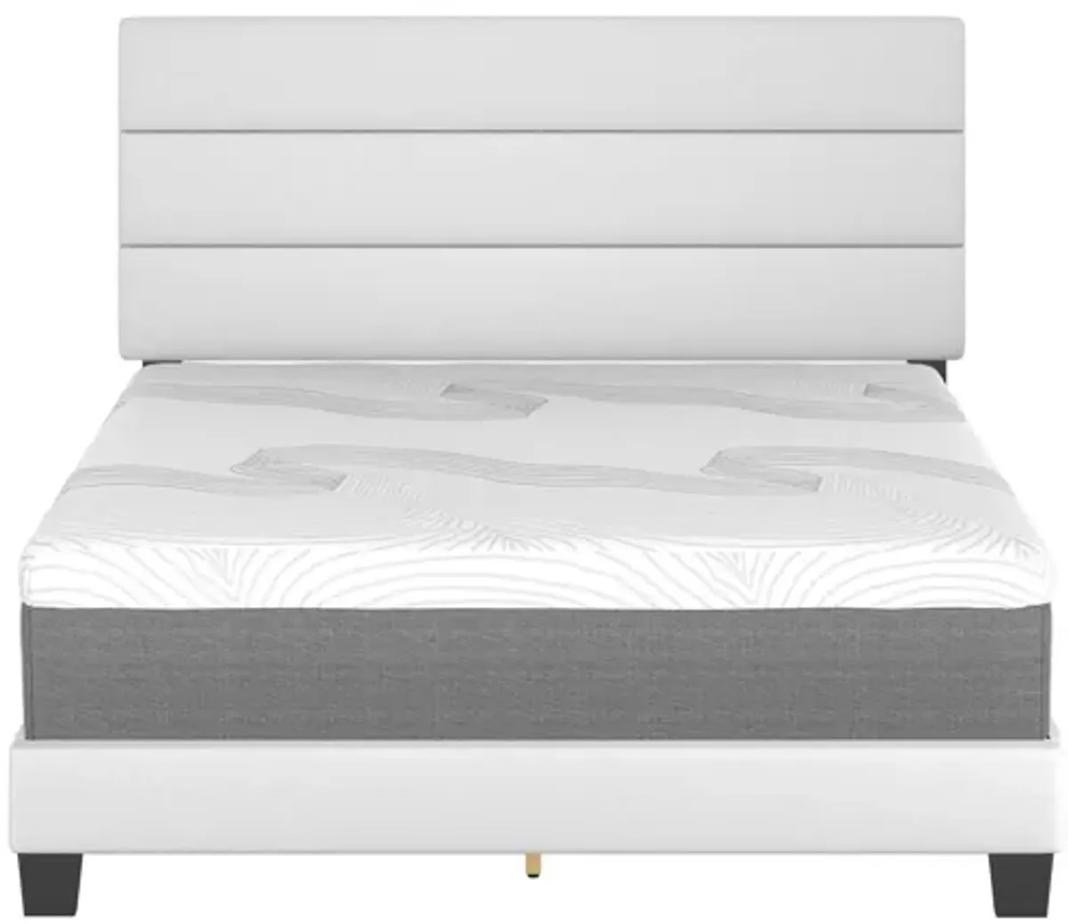 Parker Full Platform Bed - White