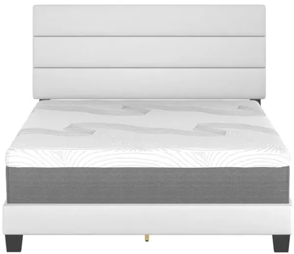 Parker Full Platform Bed - White