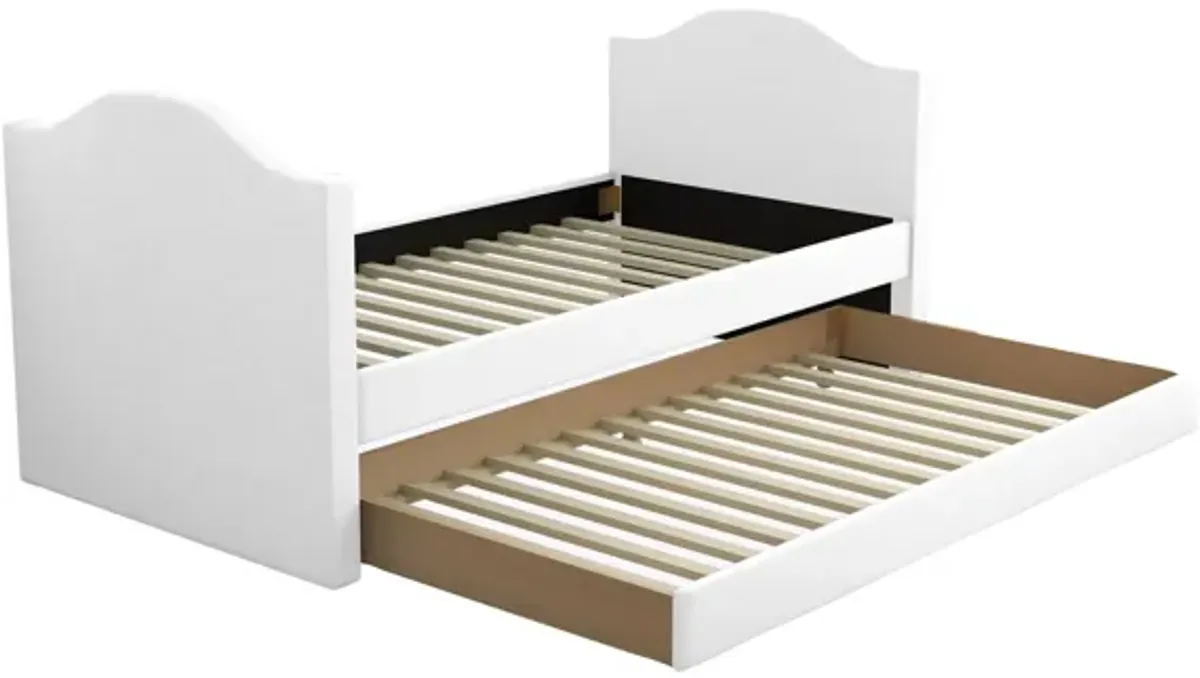 Messina Twin Daybed Trundle - White