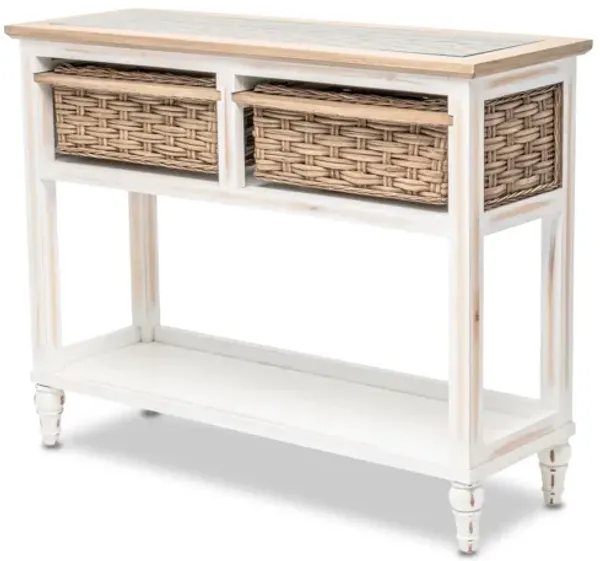 Island Breeze 2-Basket Console Table