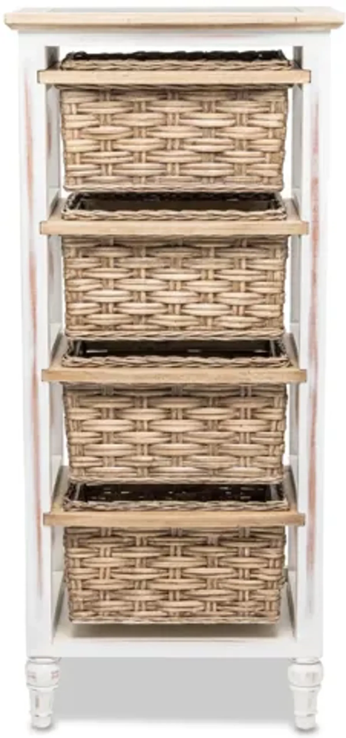 Island Breeze 4-Basket Vertical Storage Cabinet