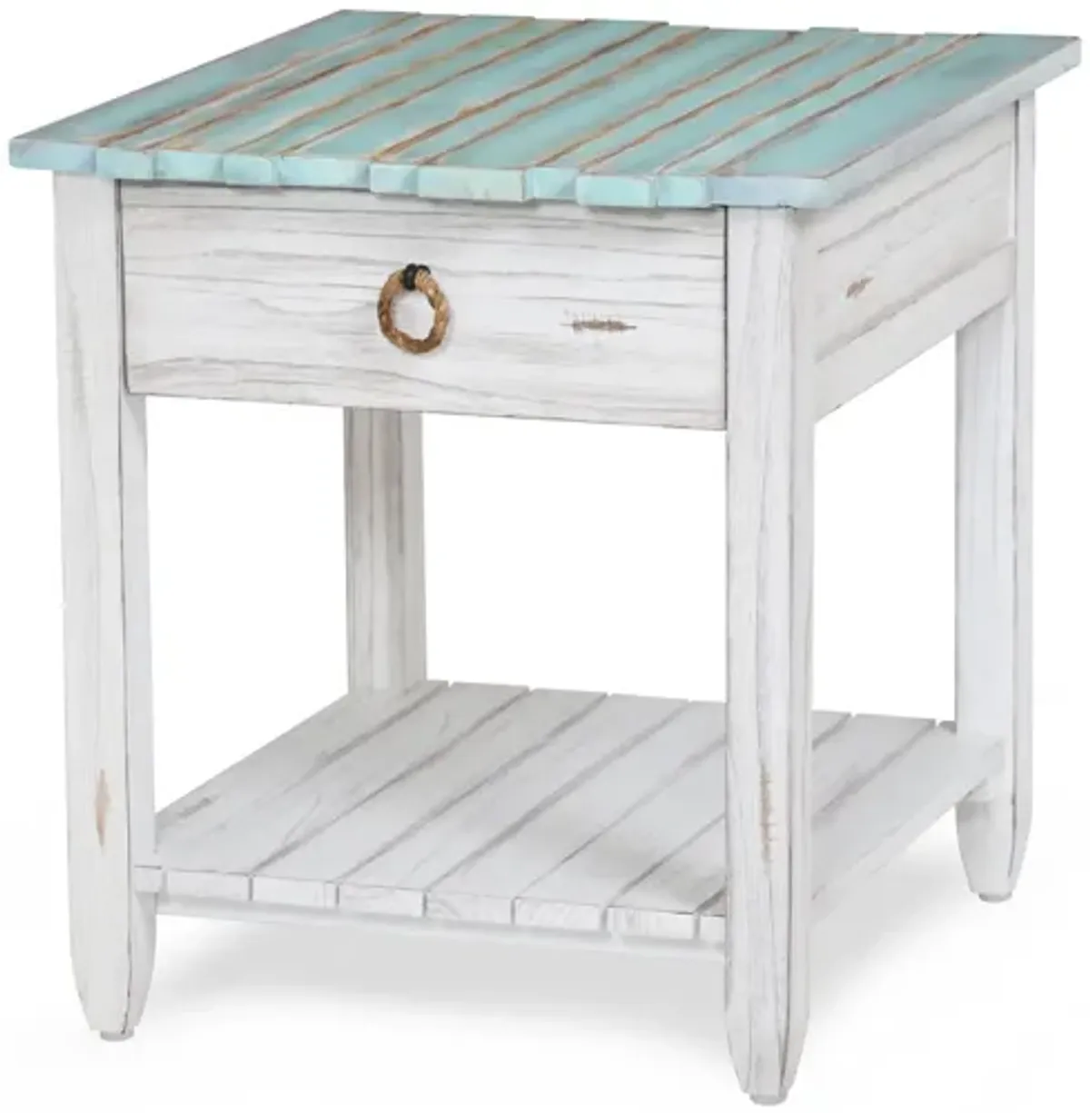 Picket Fence End Table - Blue