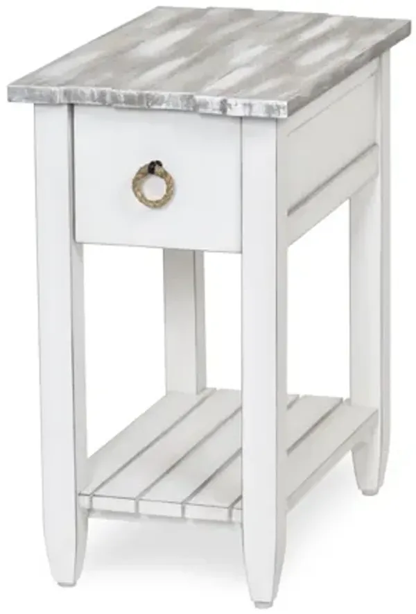 Picket Fence Chairside Table - Grey