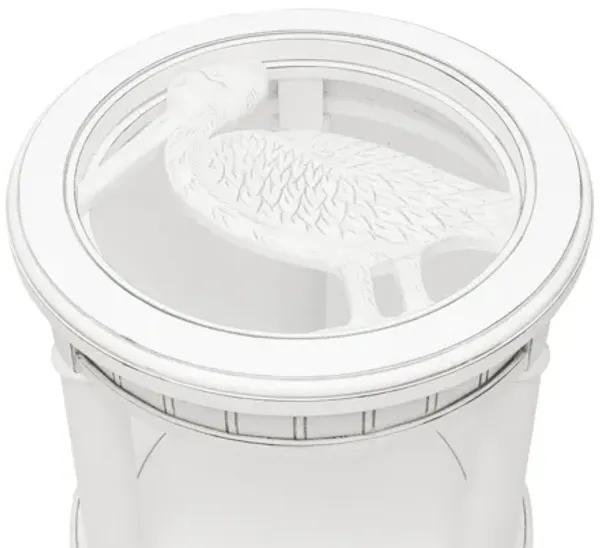 Monaco Round End Table with Pelican Insert