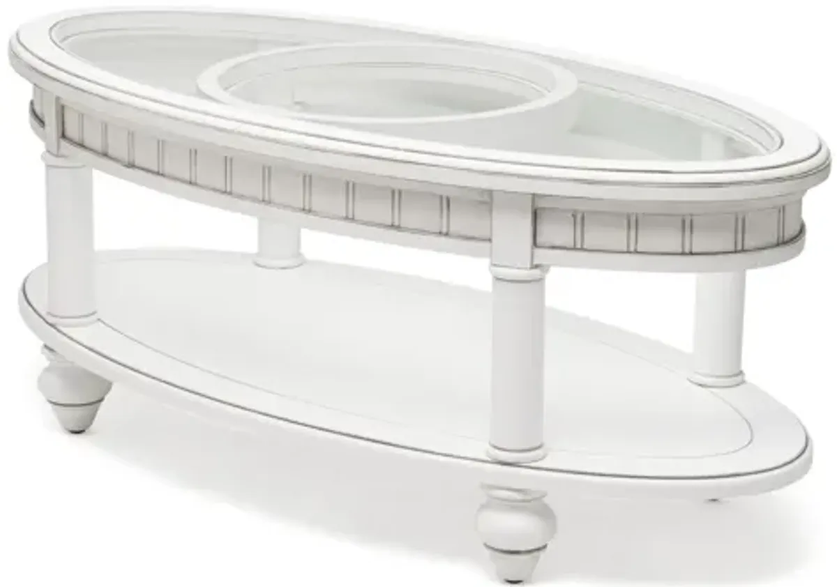 Monaco Oval Coffee Table with Pelican Insert