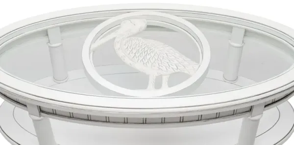 Monaco Oval Coffee Table with Pelican Insert