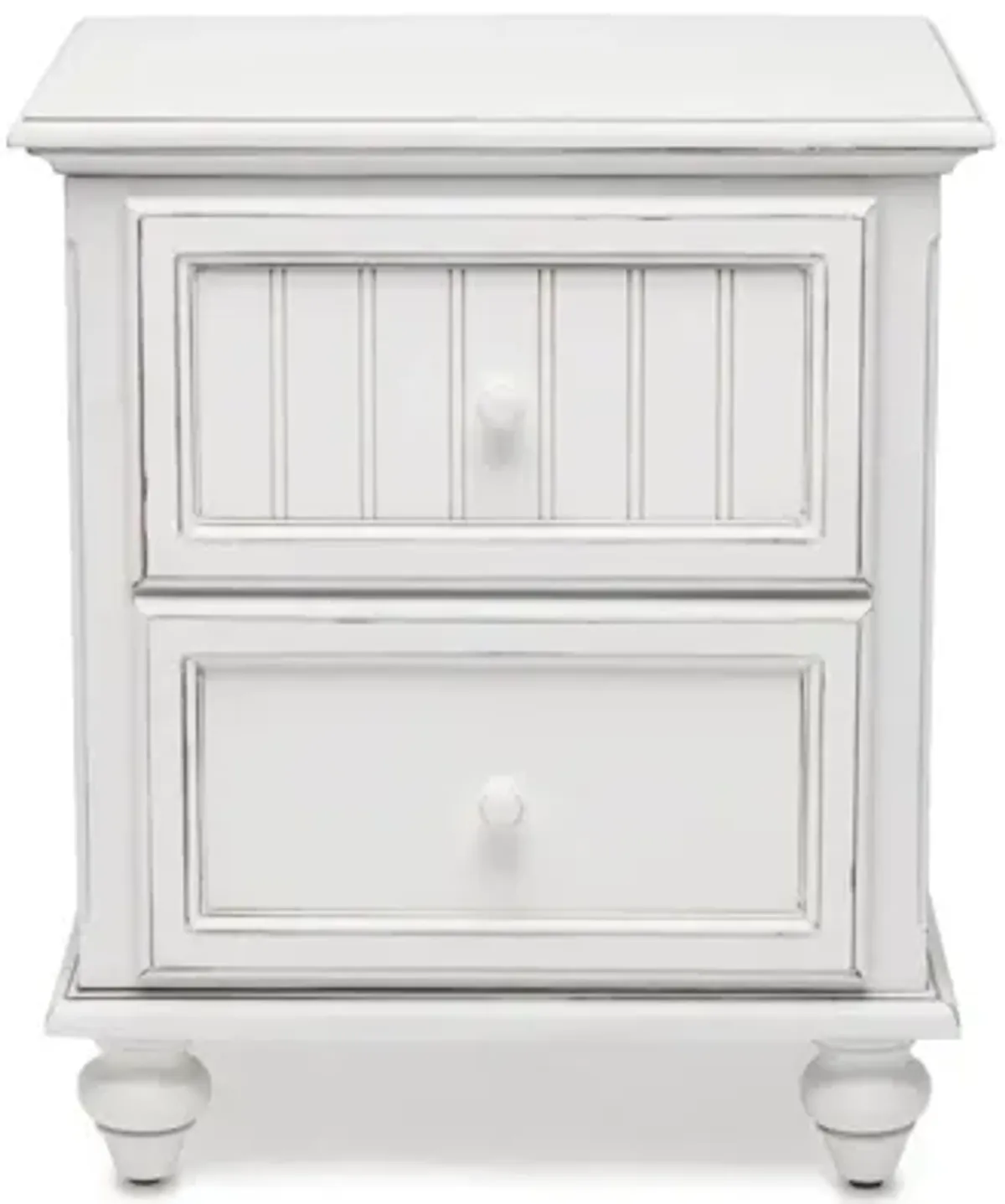Monaco 2 Drawer Nightstand - White