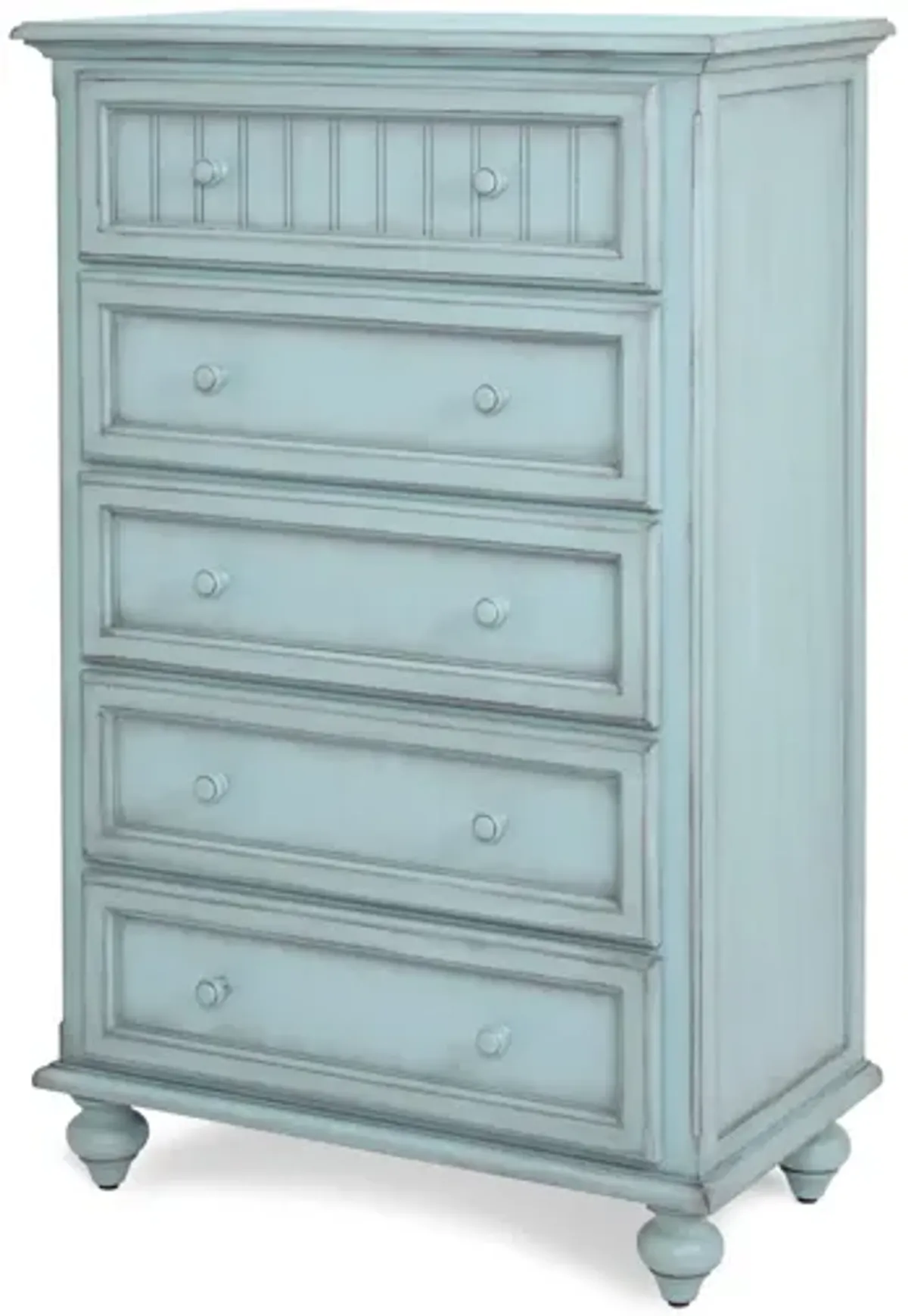 Monaco 5 Drawer Chest - Blue