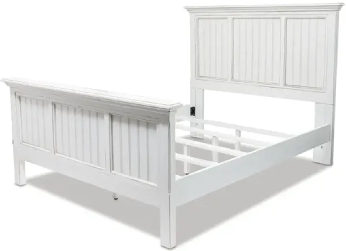 Monaco Queen Bed - White