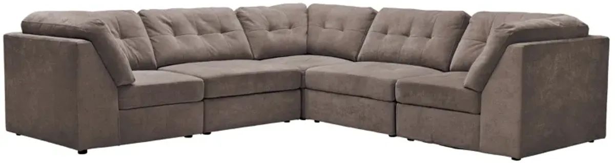 Rio Chocolate 5-Piece Sectional