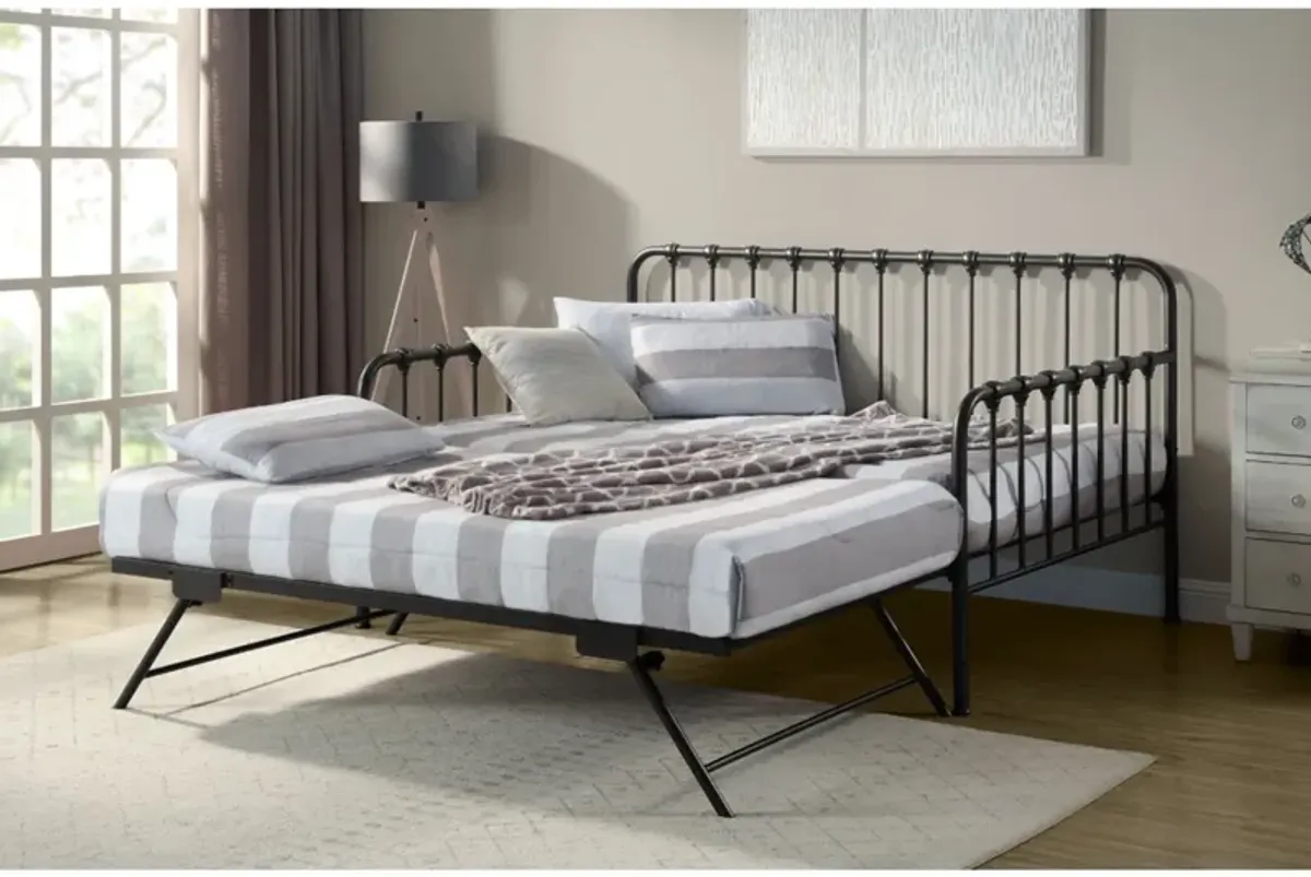 Constance Full Size Trundle Daybed - Black