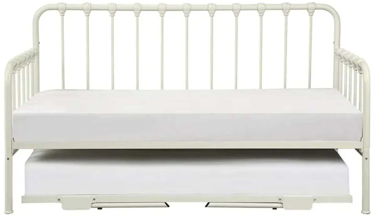 Constance Full Size Trundle Daybed - White