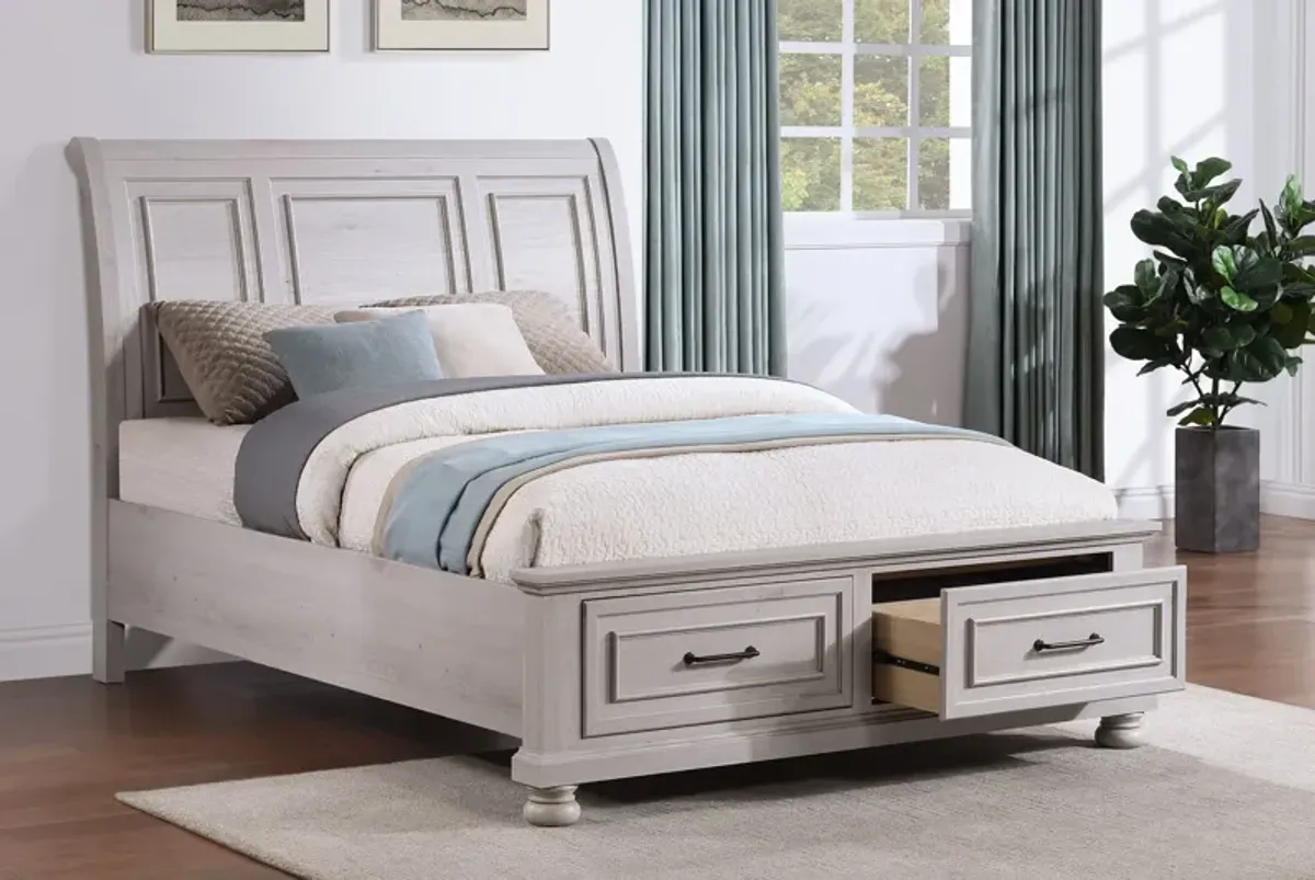 Arthur Light Grey 5-Piece Queen Bedroom Set