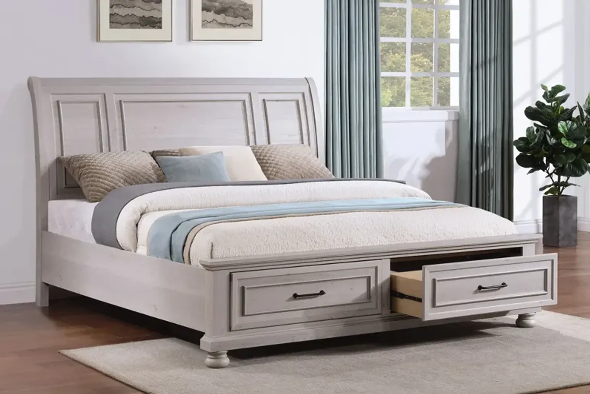 Arthur Light Grey 5-Piece King Bedroom Set