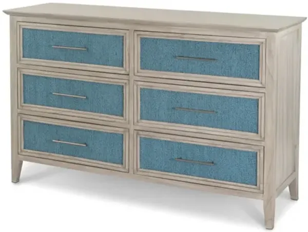 Ocean Isles 6 Drawer Woven Dresser