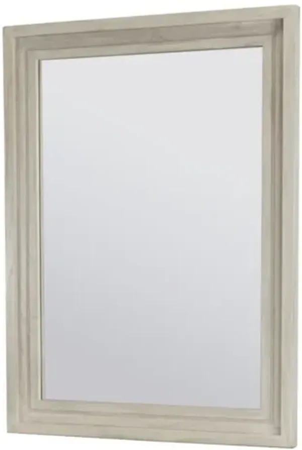 Ocean Isles Mirror Aged Ivory Finish