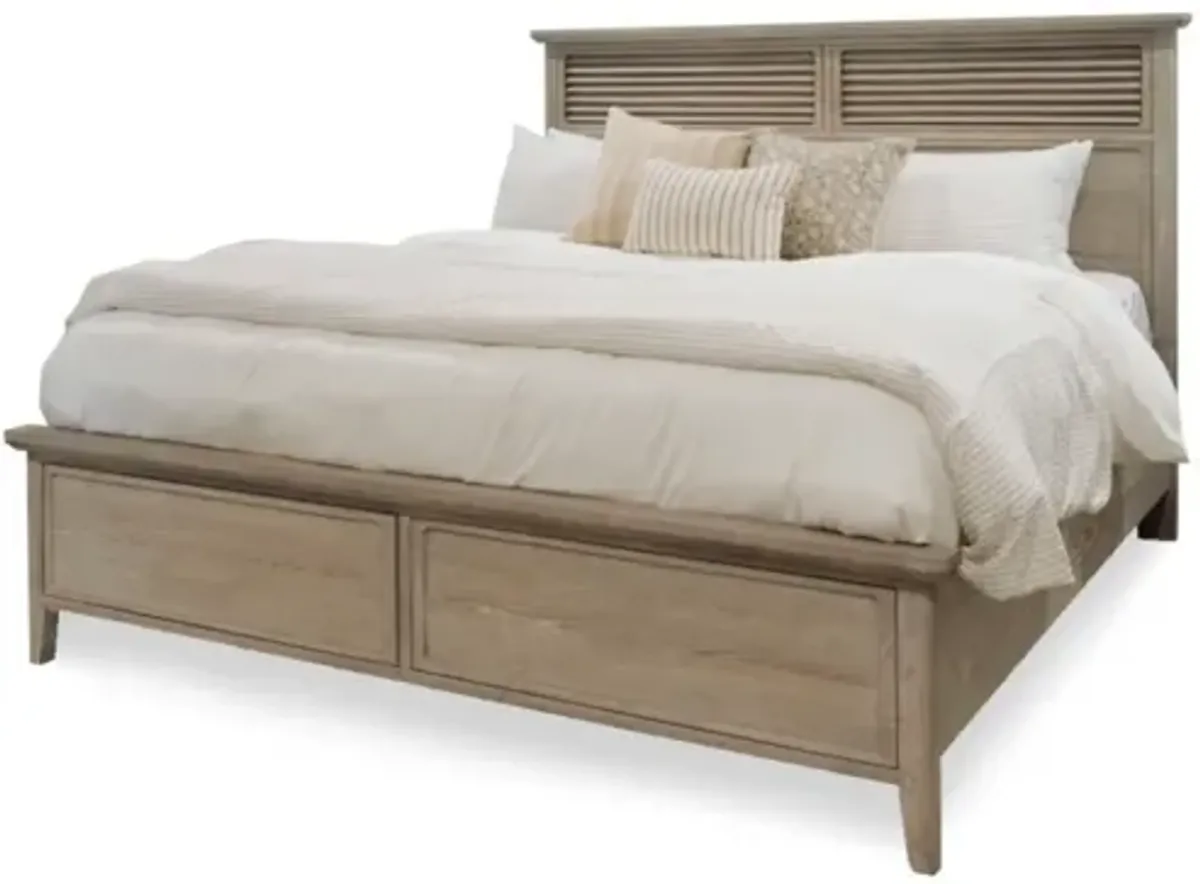 Cape May Queen Bed Solid Wood Coastal Charm