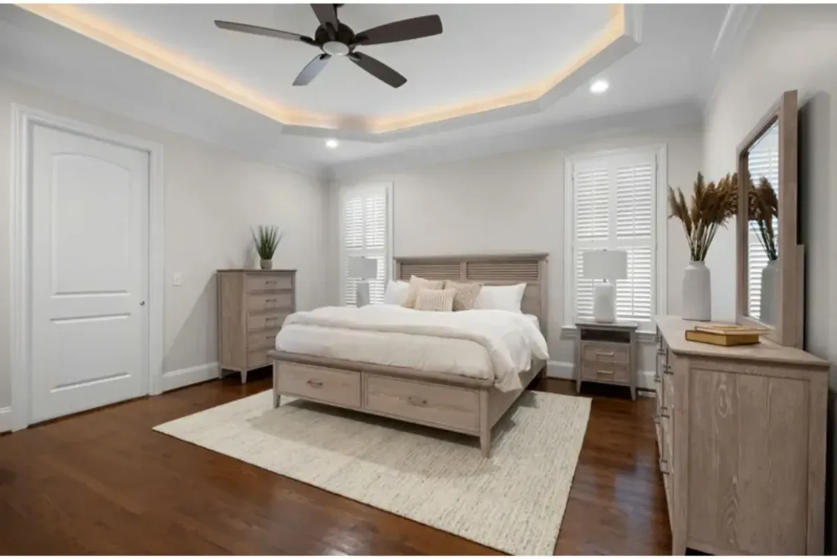 Cape May Queen Storage Bed Solid Wood Coastal Charm