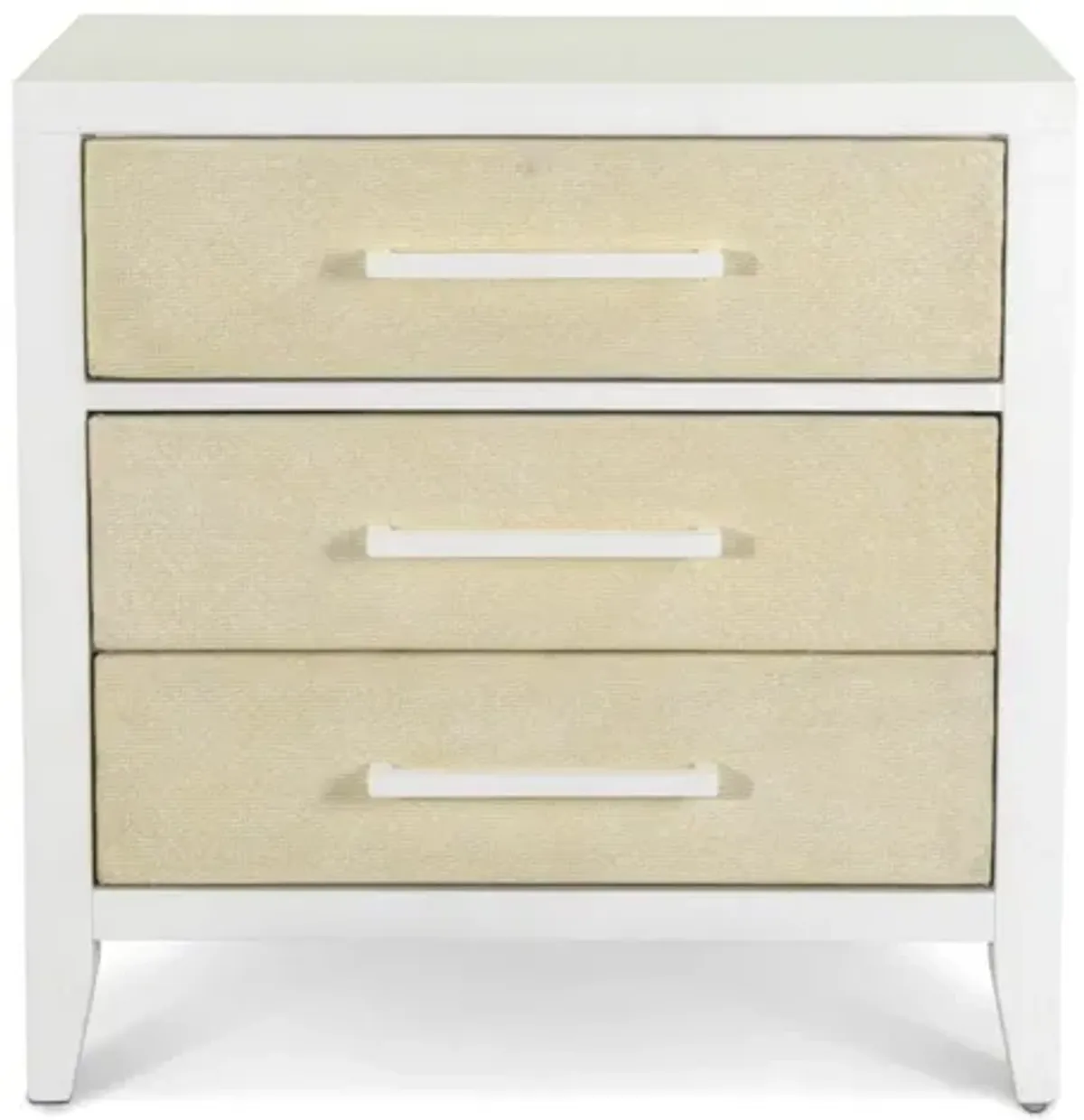 Miramar 3 Drawer Woven Nightstand