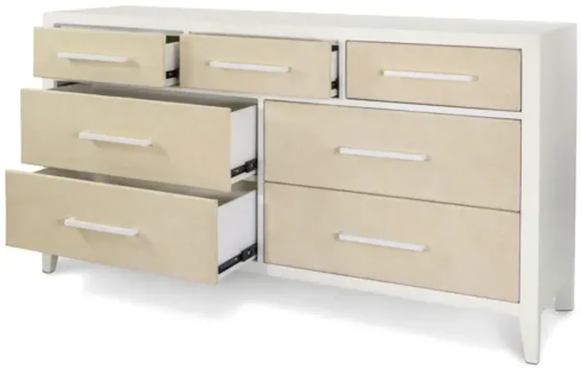 Miramar 7 Drawer Woven Dresser
