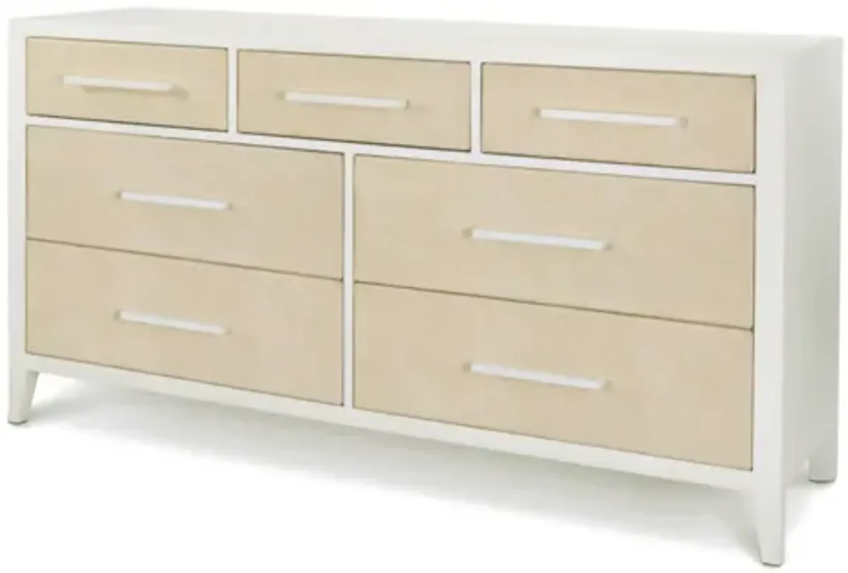 Miramar 7 Drawer Woven Dresser