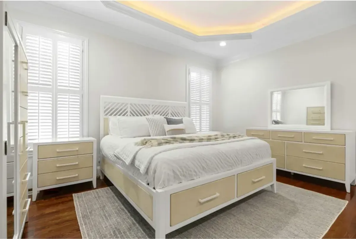 Miramar Queen Woven Storage Bed Coastal Elegance