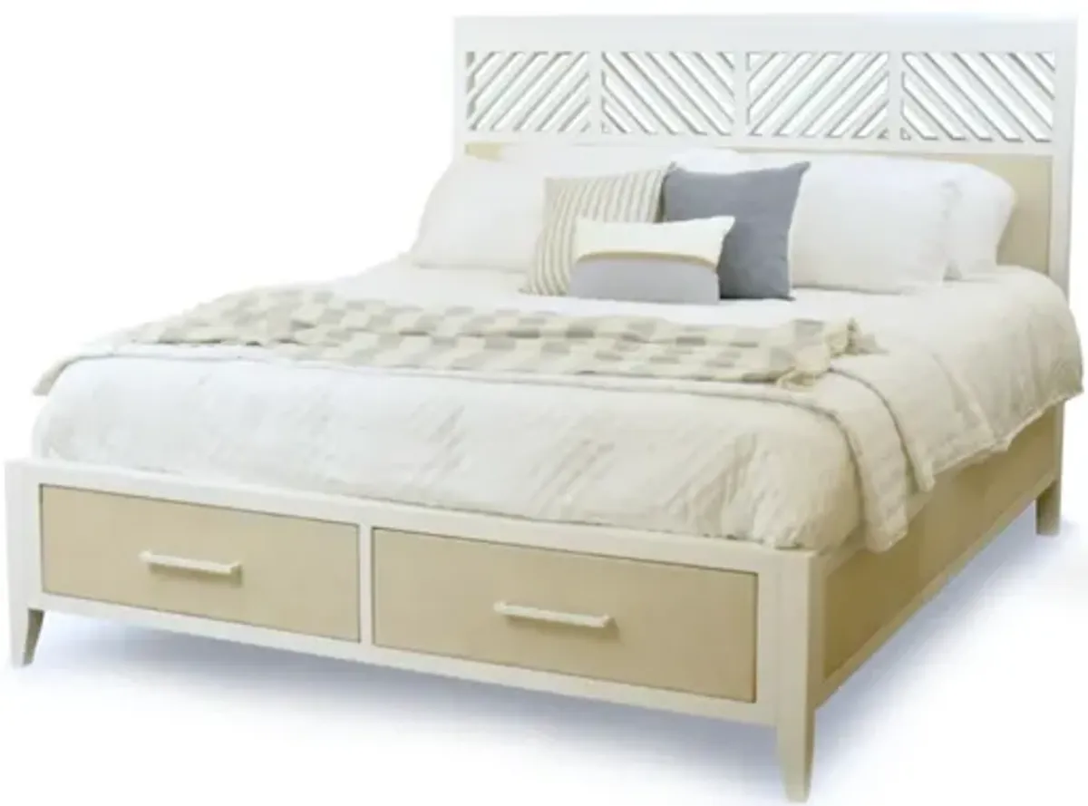 Miramar Queen Woven Storage Bed Coastal Elegance