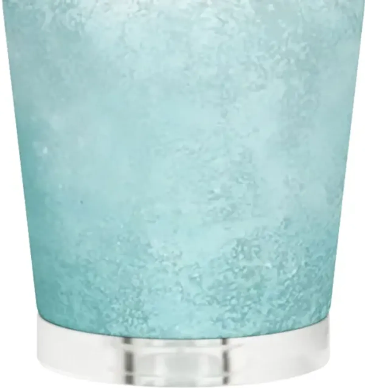 Mist 26.5" Aqua Glass Table Lamp (Set of 2)