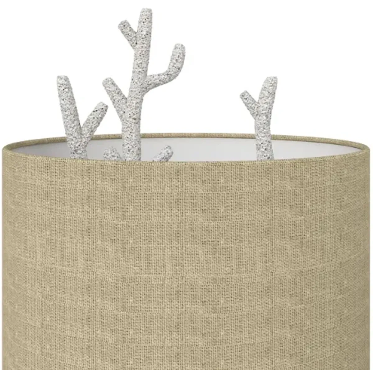 Coral 28" White Resin Table Lamp (Set of 2)