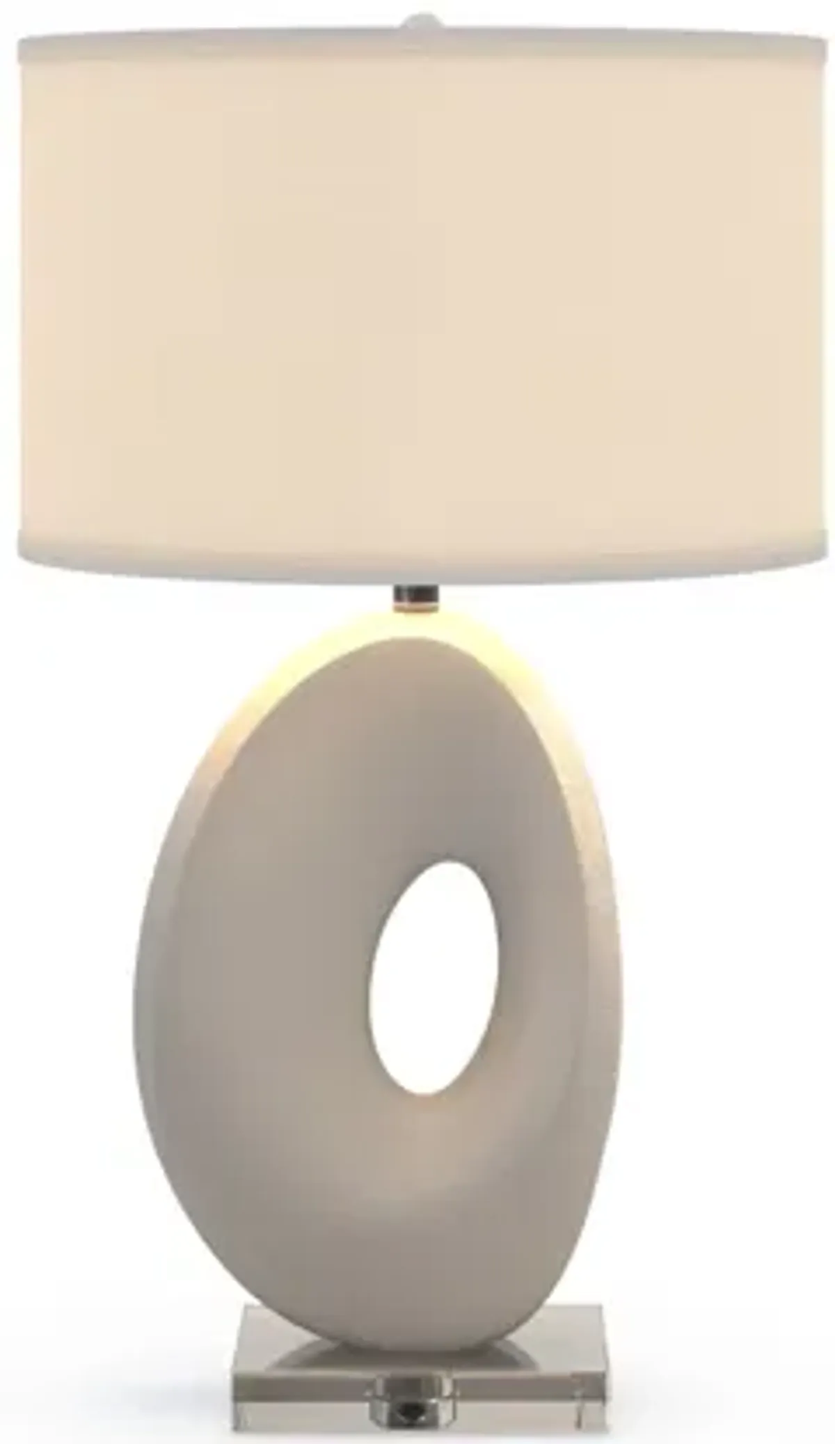 Eva 30" Organic White Resin Table Lamp