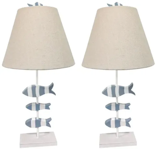 School of Fish Table Lamp (Set of 2)