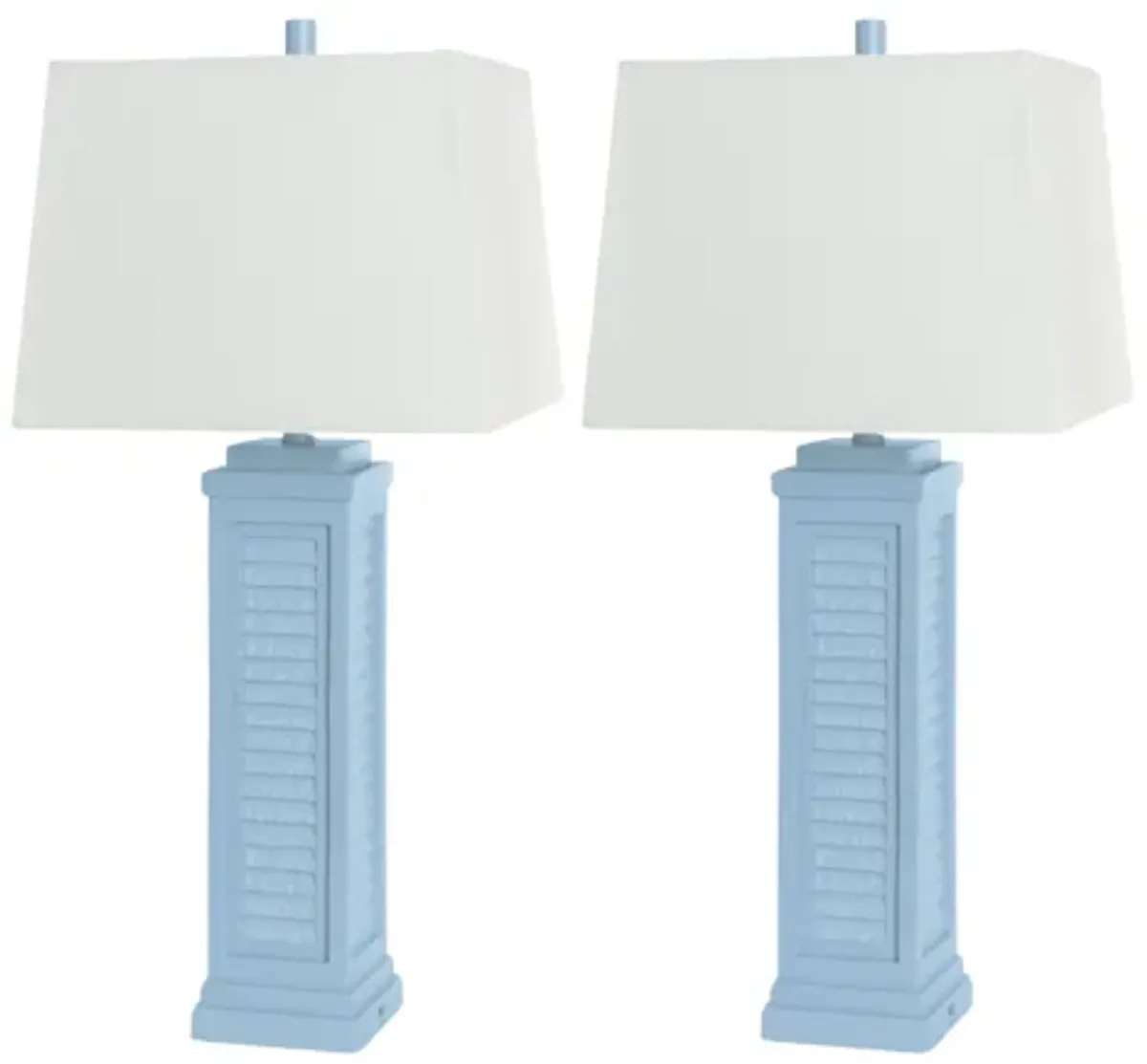 Shutter Table Lamp - Blue (Set of 2)