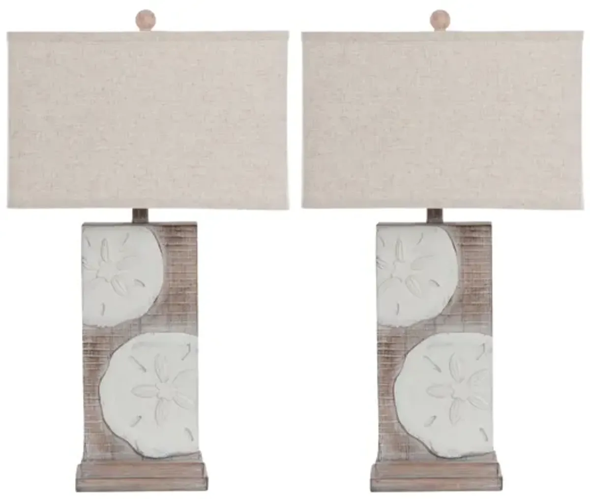 Sand Dollar Table Lamp (Set of 2)