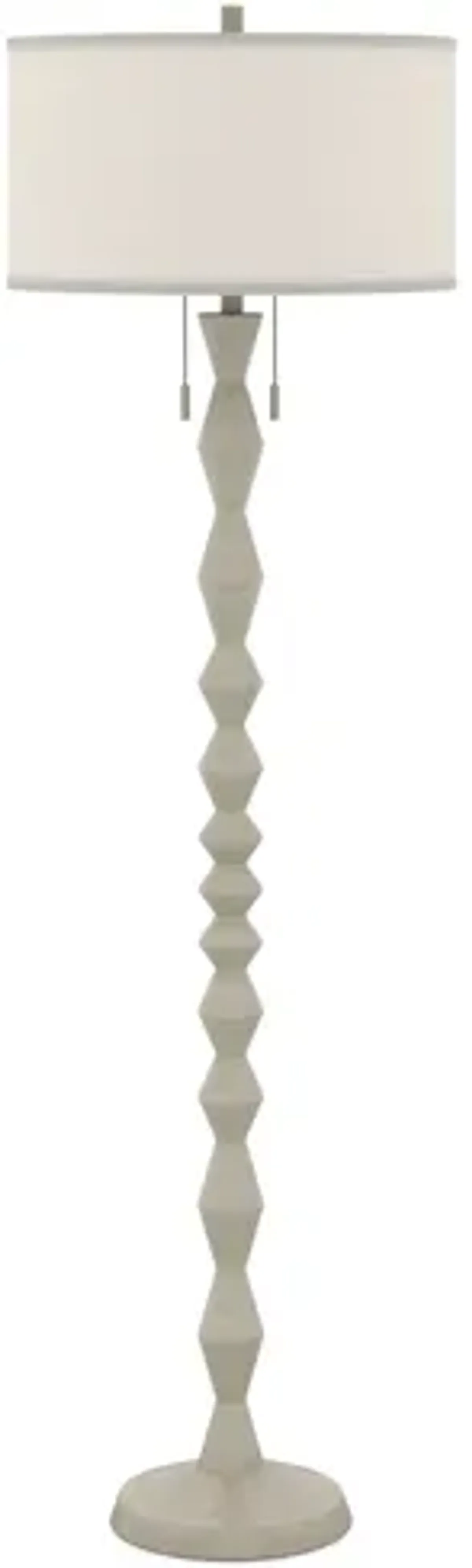 Zenith 66" White Floor Lamp