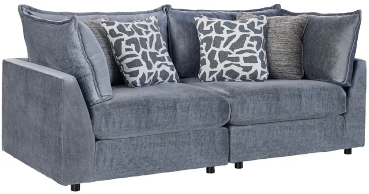 DreamTwo Steel 2-Piece Corner Loveseat