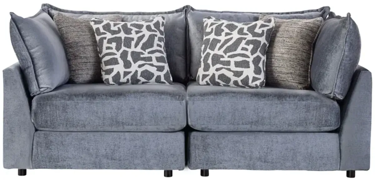 DreamTwo Steel 2-Piece Corner Loveseat