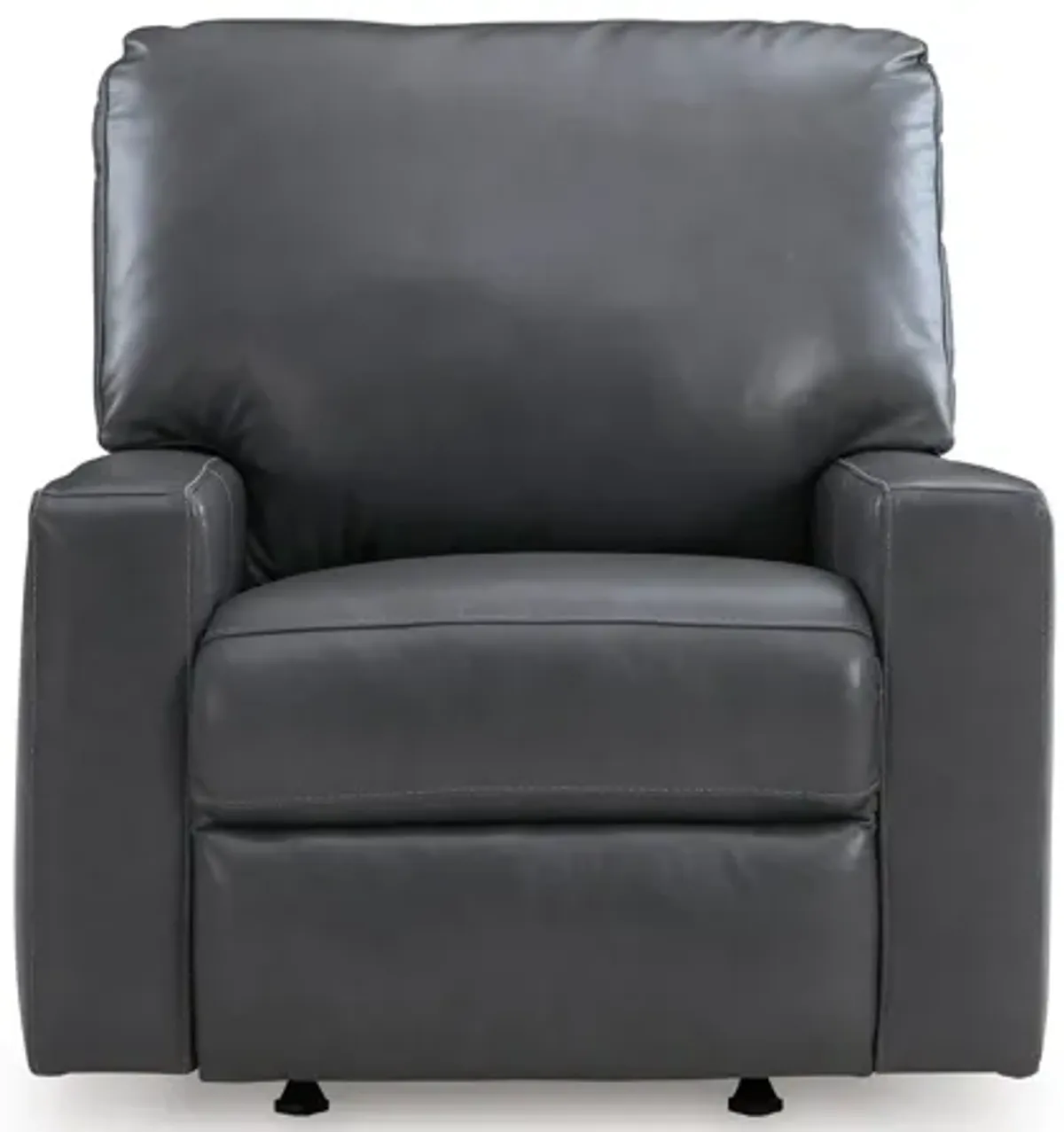 Baker Blue Leather Recliner