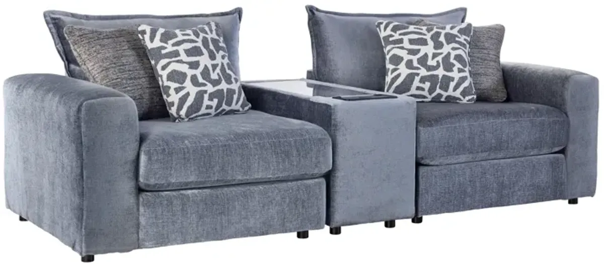 DreamTwo Steel Console Loveseat