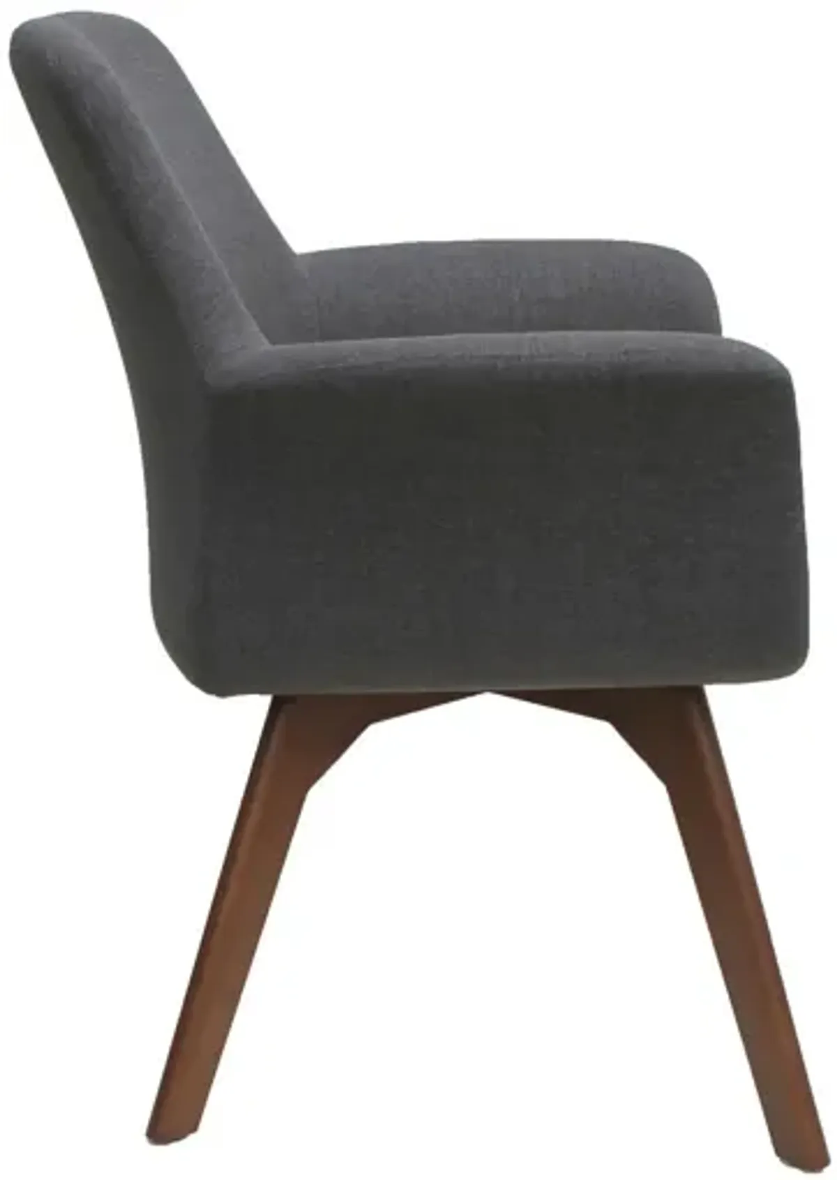 Bolster Mid Back Guest Chair with Wood Leg Base