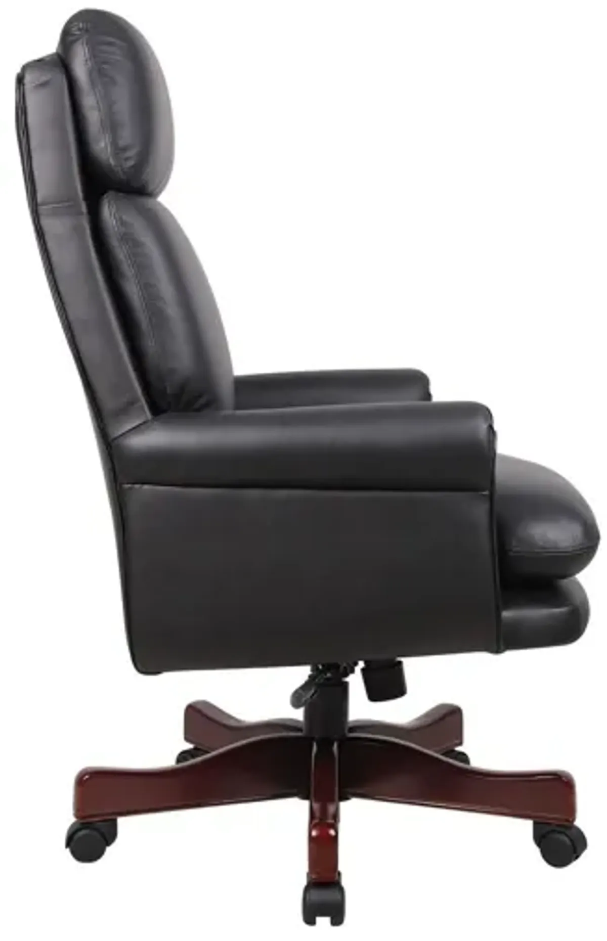 Lancaster High Back Executive Swivel with Mahogany Frame