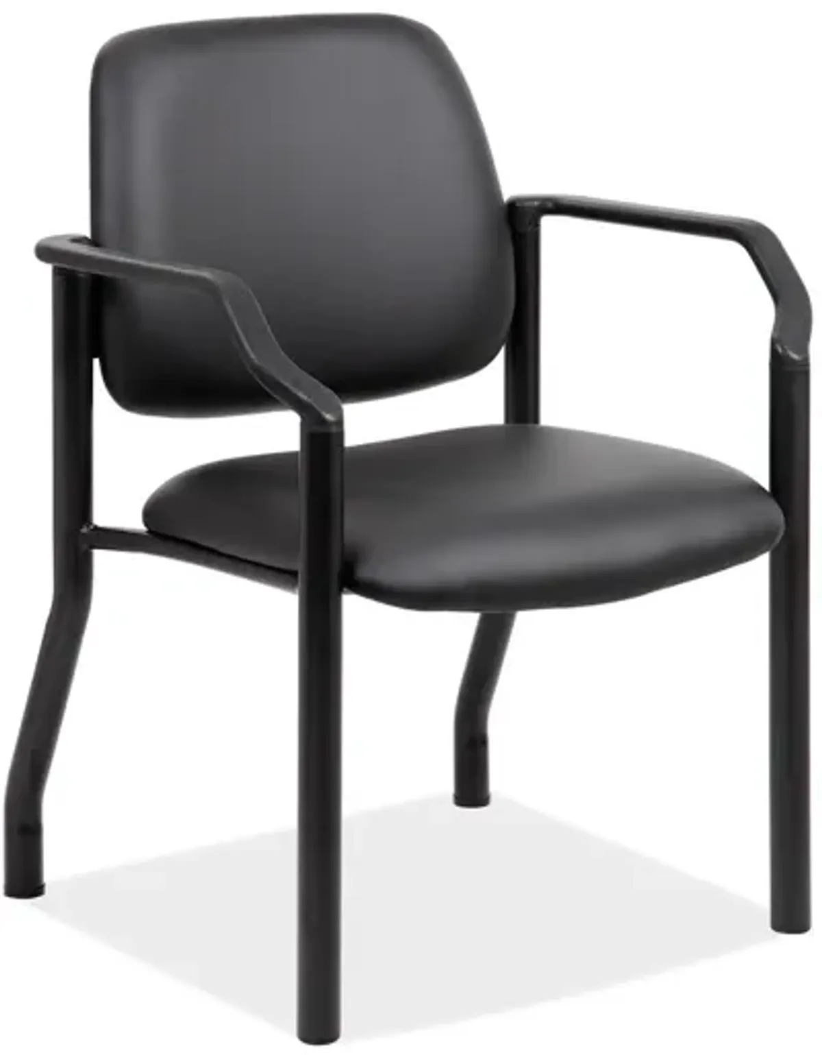 Big & Tall Guest Chair with Arms and Black Frame - 22''W